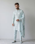 MLS EMBROIDERED KURTA PAJAMA 2PCS
