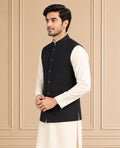 Jute Blend Solid & Plain Jawahar Jacket 1Pc Kanishk