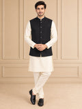Jute Blend Solid & Plain Jawahar Jacket 1Pc Kanishk