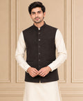 Jute Blend Solid & Plain Jawahar Jacket 1Pc Kanishk