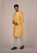 MLS Silk blend Embroidered Kurta Jawahar Set