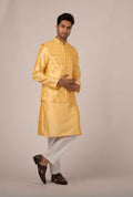 MLS Silk blend Embroidered Kurta Jawahar Set