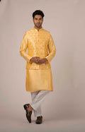 MLS Silk blend Embroidered Kurta Jawahar Set