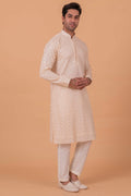 MLS EMBROIDERED KURTA PAJAMA