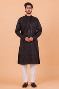 MLS EMBROIDERED KURTA PAJAMA