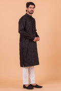 MLS EMBROIDERED KURTA PAJAMA