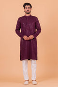 MLS CHIKANKARI KURTA PAJAMA