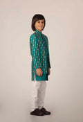 MLS KIDS INDO WESTERN SIDE CUT 2PCS