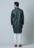 MLS EMBROIDERED KURTA PAJAMA