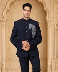 MLS EMBROIDERED JODHPURI SUIT 2PCS