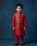 MLS KIDS KURTA JAWAHAR SET 3PCS