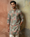 MLS PRINTED KURTA PAJAMA