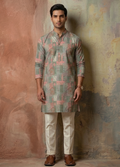 MLS PRINTED KURTA PAJAMA
