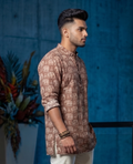 MLS PRINTED SHORT KURTA H/S