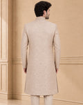 Jacquard Self Textured Indo Western 2Pc Diwaan