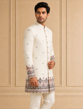 Silk Blend Embroidered Indo Western 2Pc Urvan