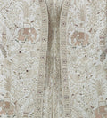 Cream Silk Blend Embroidered Sherwani 2Pc Mahoday
