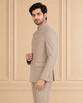 Japanese Suiting Solid, Plain Jodhpuri Suit 2Pc Krishiv