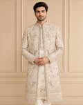 Silk Blend Embroidered Sherwani 2Pc Mohak