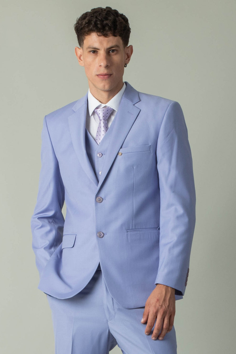 MLS BUSINESS PLAIN SUIT 3PCS