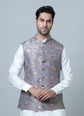 MLS PRINTED JAWAHAR JACKET 1PC