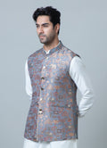 MLS PRINTED JAWAHAR JACKET 1PC