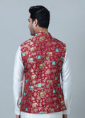 MLS PRINTED JAWAHAR JACKET 1PC