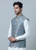 MLS PRINTED JAWAHAR JACKET 1PC