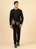 MLS EMBROIDERED JODHPURI SUIT 2PCS