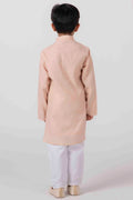 MLS CHANDERI PINK KURTA PAJAMA