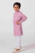 MLS CHANDERI PURPLE KURTA PAJAMA