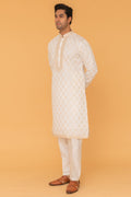 MLS EMBROIDERED KURTA PAJAMA