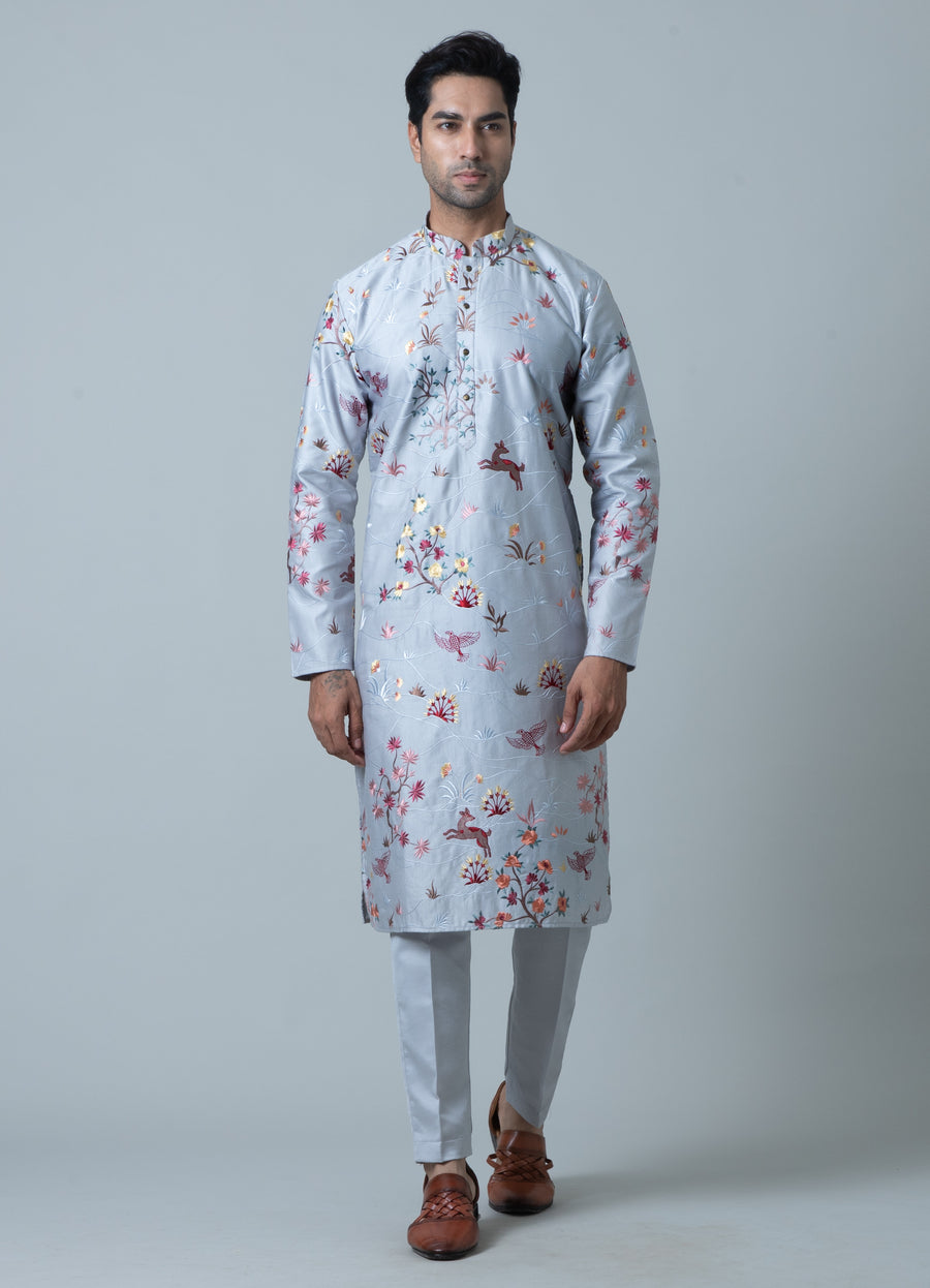 EMBROIDERED KURTA PAJAMA