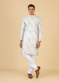 MLS EMBROIDERED KURTA PAJAMA