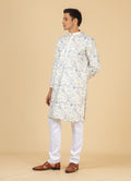 MLS EMBROIDERED KURTA PAJAMA
