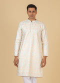MLS EMBROIDERED KURTA PAJAMA