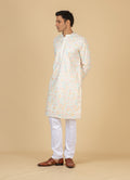 MLS EMBROIDERED KURTA PAJAMA