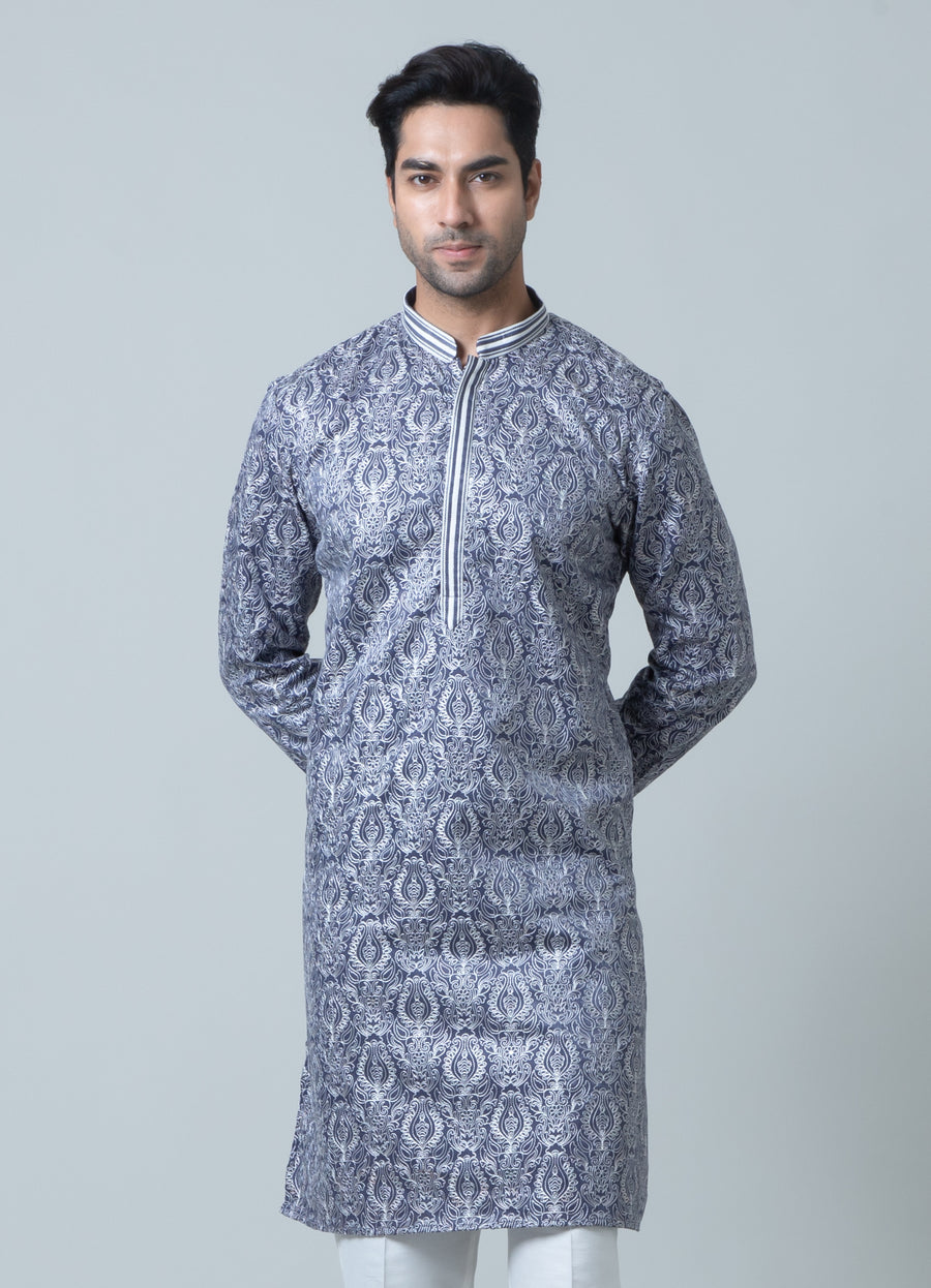 MLS EMBROIDERED KURTA PAJAMA