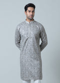 MLS EMBROIDERED KURTA PAJAMA