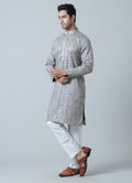 MLS EMBROIDERED KURTA PAJAMA