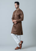 MLS EMBROIDERED KURTA PAJAMA