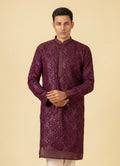 MLS EMBROIDERED KURTA PAJAMA