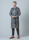 MLS EMBROIDERED KURTA PAJAMA 2PCS
