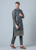 MLS EMBROIDERED KURTA PAJAMA 2PCS