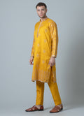 MLS EMBROIDERED KURTA PAJAMA 2PCS