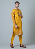 MLS EMBROIDERED KURTA PAJAMA 2PCS