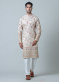 MLS EMBROIDERED KURTA PAJAMA