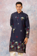 MLS EMBROIDERED KURTA PAJAMA