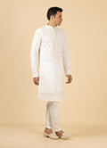 MLS EMBROIDERED KURTA PAJAMA