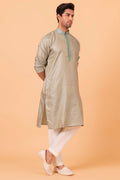 MLS ART SILK KURTA PAJAMA